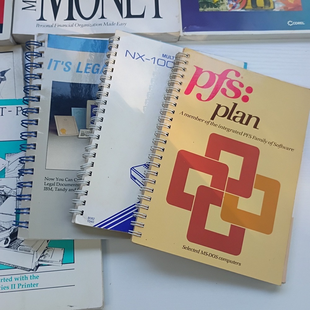 Lot Of 8 Vtg Computer Printer Software Books Clipart Microsoft Printmaster PFS - Picture 6 of 15